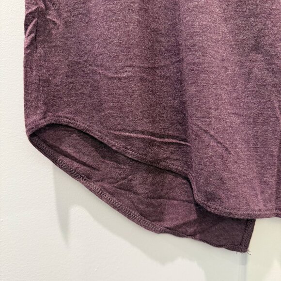 NEW Aritzia Wilfred Purple Anvers T shirt Split Back Cotton Tee Capsleeve Top XS - Picture 8 of 14